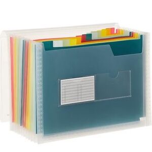 Rainbow Pocket Accordion Letter File - Set of 2 - Container Store